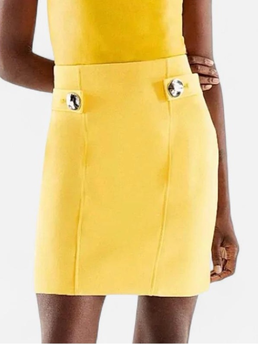 Yellow Pencil Skirt